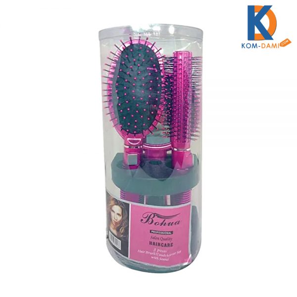 Bohua Make Up Brush Set Hair Brush Comb Mirror with Stand