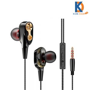 QKZ Ck8 Wired Dual Moving Coil Heavy Bass Stereo In-Ear Earphone With Microphone Line Control (1)