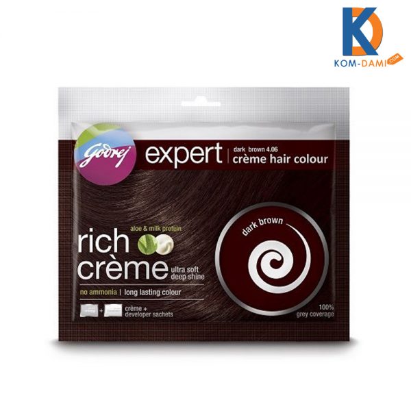 Godrej Expert Rich Crème Hair Color Sachets Dark Brown