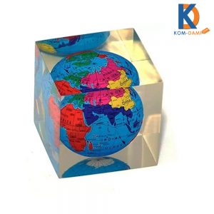 Ofixo Paperweight Globe Design Acrylic Paper Weight With Globe Inside