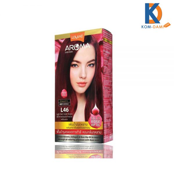 LOLANE Aroma Hair Color Cream - L46 Light Red Violet Brown 125ml