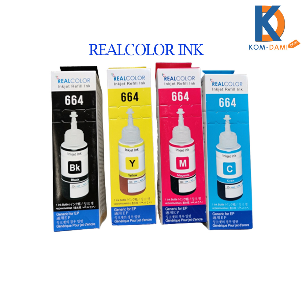 Original Real Color Inkjet Refill Ink 664 EPSON Printer Color Ink Bottle  Refill Set of 4 Colors - Kom-Dami.Com
