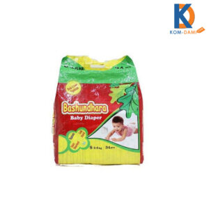 Bashundhara Baby Diaper S 3-6 Kg 34 Pcs