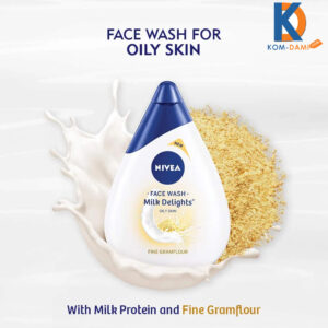 Nivea Face Wash Milk Delights Fine Gramflour Oily Skin 100ml