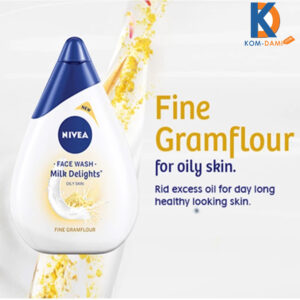 Nivea Face Wash Milk Delights Fine Gramflour Oily Skin 50ml