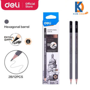 Deli EC005 2B Scribe Graphite Sketch Pencil 12 pcs 2B