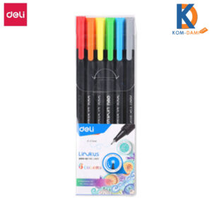 Deli Fine Liner Pen 6 colors Pack EQ900-06