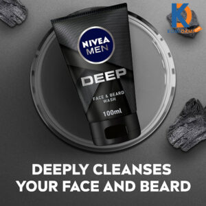 Nivea Men Deep Anti Impurities Clean Face And Beard Wash 100ml