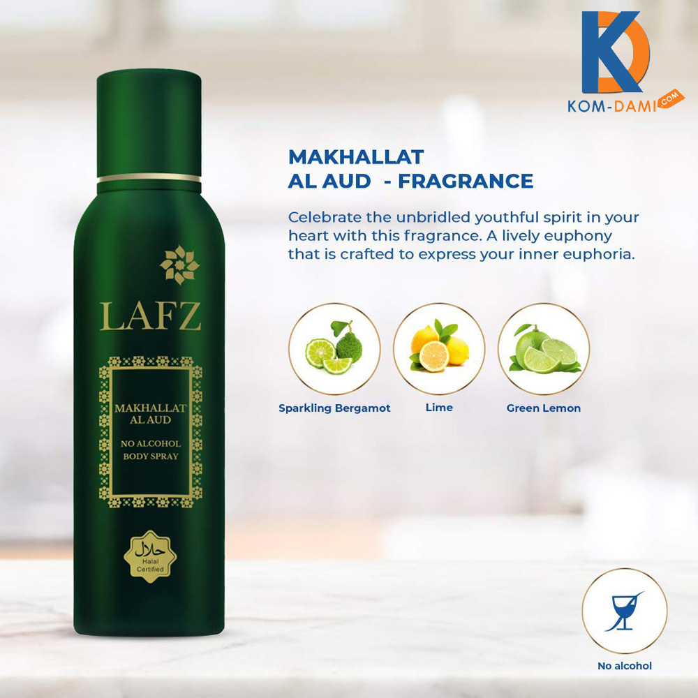 LAFZ Body Spray Green Color For Men 150ml - Kom-Dami.Com