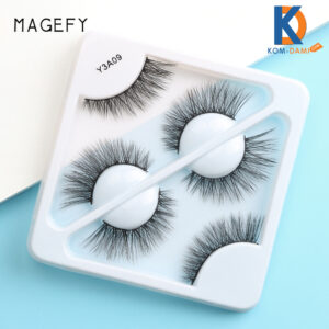 MAANGE Reusable 3Pair mink hair 3D eyelashes Y3A09